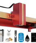 Infrared 1064nm Laser Module For D1 Pro Jewelry Engraving, Ultra Fine 0.03mm Spot, 15KW Peak Power, Pro Grade Metal Engraving On Gold, Silver, Copper, Aluminum, Zinc And Plastic, Perfect For Custom Gifts And Jewelry mounted on D1 Pro laser engraver