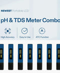 Pocket Size Digital PH Meter Pen With LCD Display For Quick Water Testing High Accuracy ATC Calibration with TDS Meter
