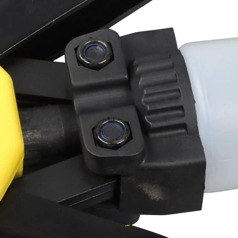 13 Inch Manual Blind Rivet Gun Kit With 210 Rivets In Five Sizes 2.4mm To 6.4mm For A Heavy Duty Workhorse Riveting At Home Or On The Job Easy To Use And Durable, close-up of black rivet gun head