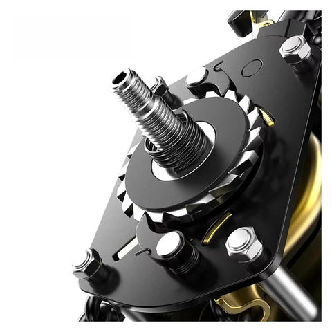 Heavy Duty Hand Pulled Hoist With Tightening Chain For 1.5 Ton Lifting Jobs close-up of ratchet mechanism and tightening gear.