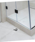 Heavy Duty Sliding Door Guide Wheel And Caster Kit With Bottom Floor Guide For Barn Doors And Gates Grey Metal Plastic Antisag Design on floor near glass door.