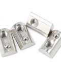 M6 T Slot Nuts For 3030 Aluminum Extrusion 8mm Slot Roll In Spring Ball Loaded Elastic Nuts Carbon Steel Nickel Plated