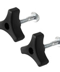 Two Pack Triangular Lawn Mower Handle Knob Nut Bolt Replacement Kit For Honda And Other Lawn Mowers Durable Hard Plastic And Galvanized Iron