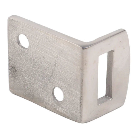 Heavy Duty Marine Grade 316 Stainless Steel Door Holder Catch With Rubber Bumper, 2x2 inch, for secure RV or Yacht door.
