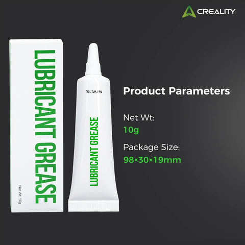 Odorless 3D Printer Lubricant Grease for Gears and Moving Parts tube and box, 10g, quiet operation, pack of 4