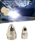 Get These 20-Pack Plasma Cutting Torch Consumables For P80 To Slice Metal Clean With Electrode Tip Nozzle, including two nozzle types.