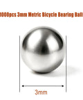 1,000 Count 3mm Stainless Steel Bearing Balls Set For Auto Parts, Bicycles, Casters And Drawer Slides, High Precision 304 Stainless Steel, Uniform Size, Smooth Burr-Free Finish, Great For Mixing Paint, Nail Polish, And Other Stirring Tasks, 3mm ball