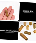 Brass Lamp Rod Nipple Threaded Couplings Kit For Light Fixtures Durable Lamp Repair Parts shown in various sizes