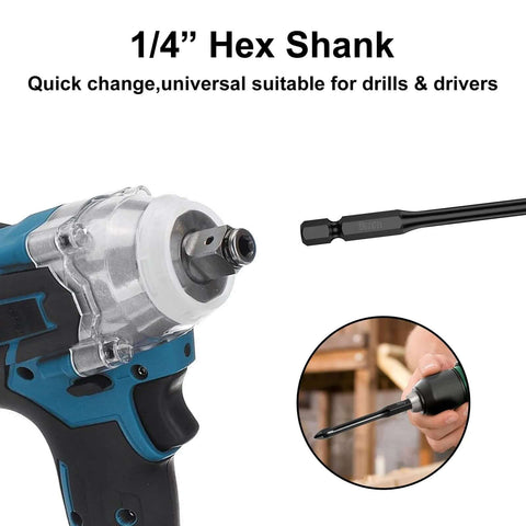 Tile drill bit set, 20 pcs with 1/4" hex shank; includes 6mm masonry bits for tile, glass, ceramic, wood, brick