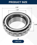 Heavy Duty Tapered Roller Bearing Cone With 1.24 Inch Bore And 2.09 Inch Outer Diameter 0.65 Inch Thick Chrome Steel ABEC Three