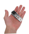 Smooth Ride Heavy Duty Sliding Door Roller Wheels For Wooden Barn Doors with a silver metal bracket in hand.