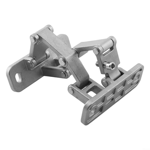 180 Degree Concealed Stainless Steel Door Hinge Beefy Heavy Duty Thick Material Supports Up To 70kg Silver Finish