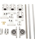Get Serious Motion Precision With This Awesome T8X8 Lead Screw Shaft Kit Paired With Sleek SC8UU Sliding Bearing Blocks For Rock Solid Linear Guidance In 3D Printers And CNC Machines Without Any Jitter Backlash Or Wobble Ever, T8 screw, rods