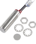 Three Pack Inductive Proximity Sensor Switch Detector, DC 5 to 30V, 3 Wire, NPN NO Output, with mounting nuts and discs