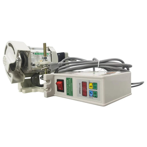 Heavy-Duty Permanent Magnet Brushless Servo Motor 750W 1HP DC with control unit and cables, for industrial sewing machines