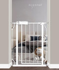 Narrow Baby Gate Fits Tight 27 To 29 Inch Spaces With Easy Auto Close Walk Through Door Pressure Mounted Safety Gate Ideal For Stairs