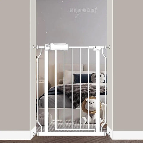 Narrow Baby Gate Fits Tight 27 To 29 Inch Spaces With Easy Auto Close Walk Through Door Pressure Mounted Safety Gate Ideal For Stairs