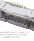 Model Specific Refrigerator Ice Maker Assembly Replacement For French Door Units DA97-07365G DA97-07365A close-up view