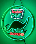 Green Real Glass Neon Sign 19x15 For Man Cave And Garage Gasoline Themed Advertising Neon Light On Black Metal Frame