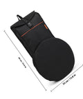Heavy Duty Black Drum Bag Made For Open Road Rhythms Features Tough Oxford Fabric, waterproof design for drums, dimensions 60cm x 35cm.