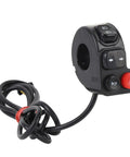 Motorcycle Handlebar Switch With Multi Function Controls For Electric Bikes And Scooters Ride Ready Mount Durable ABS Housing