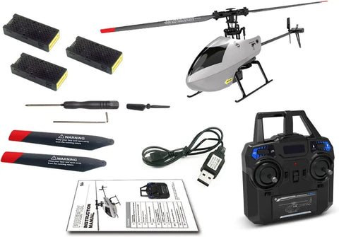 C129 V2 4 Channel RC Helicopter Easy To Fly With 6 Axis Gyro Two Point Four GHz Remote Control Aircraft with accessories