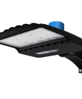 Side view of 150W LED Parking Lot Light 21000 Lumens 5700K Daylight White, Dusk To Dawn Photocell, UL Listed Commercial Outdoor Shoebox Light