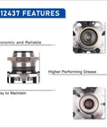 Rear Wheel Bearing Hub Assembly Replacement Fits 2011-2020 Hyundai Azera, 2010-2014 Sonata, featuring economic design and higher grease performance
