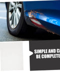 Damaged car bumper with Six Piece Metal Mesh Bumper Repair Kit DIY Friendly For Durable Welding Screen And Quick Secure Car Bumper Fixes