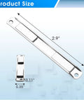Premium Stainless Steel U Channel Magnetic Strip For Swing Glass Shower Doors With Magnetic Latch, side and top view