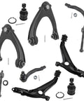 Pro Grade Front Suspension Kit For Honda Civic Si 1999 2000 with control arms, ball joints, and tie rod ends displayed together.