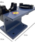 CAT50 CNC Tool Holder Tightening Fixture Clamp with dual locking, steel construction, dimensions 7.09x5.51x11 inches for precision machining