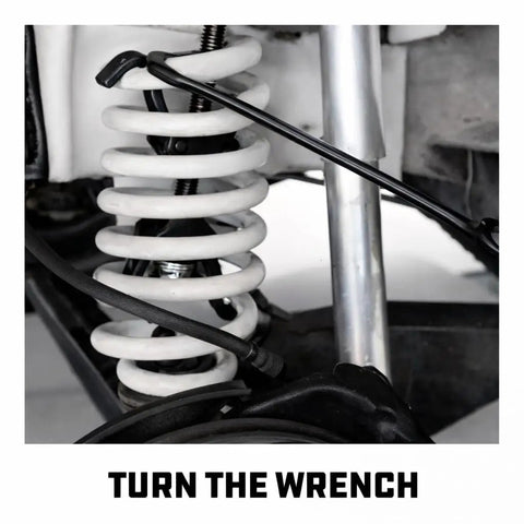 Coil Spring Compressor Tool Kit For Struts And Coil Springs DIY Friendly Safe Heavy Duty Chrome Vanadium Steel in use