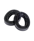 Gel Sealing Rings HY80 Earmuff Cushions Replacement, polyurethane skin with silicone gel, black, shown from above