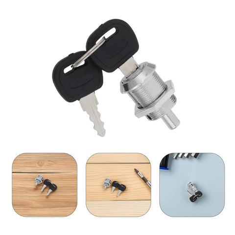 Secure Your Setup With This Sick Black Metal Vending Machine Lock Assembly With Tubular Keys For Snack Candy Dispensers Ensuring Quick Fixes And No Sweat Maintenance To Keep Your Stock Safe And Business Rolling Smoothly Right Now. Black metal tubular vending machine lock with 2 keys