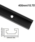 Beefy Pro Grade Aluminum T Track For Woodworking With T Slot Miter Jig, Table Saw And Router Bench Accessory, 400mm Length