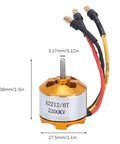 Pro Grade RC Aircraft Motor Set Kit For Planes With Metal And Plastic Parts 30A ESC, motor dimensions 27.5x38mm