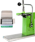 Smooth Operator Manual Bag Clipper Sealer Stapler with Two Thousand U Shaped Staples, green sealer and staples box for bags.