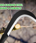 Heavy Duty Machete For Yard Work And Tree Cutting Built Tough Carbon Steel Blade Sickle Knife slicing branch