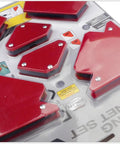 Check Out This Crazy Cool 6Pc Magnetic Welding Fixture Tool For Super Stable Support And Precision Positioning On All Your Soldering Jobs Without Deformation Woes - red magnetic fixture tools set.