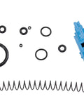 Aluminum VX-14 Gas Blowback 1911 Airsoft Pistol accessory parts including rings and spring
