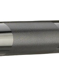 SL-20L 450 Lumen Beefy Heavy Duty Rechargeable LED Flashlight With 12-Volt DC Charger IPX4 side view, textured grip