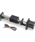 SFU1605 Square Linear Rail With Ballscrew Kit For CNC Router X Y Z Axis Actuator NEMA17 Compatible 0 To 55N Motor 100mm Stroke, with cable