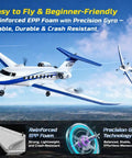 RC Plane G700 Remote Control Airplane With Two Point Four GHz Three Channel Flight, EPP Foam, Easy to Fly Outdoor Jet Toy