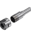 Beefy Heavy Duty Router Collet Extension Rod Converter One Half Inch To One Half Shank Adapter for deep cutting and smooth adjustments.