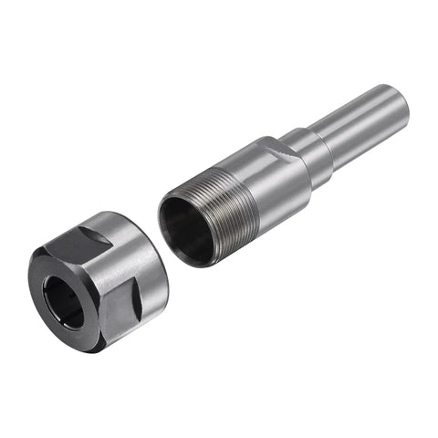 Beefy Heavy Duty Router Collet Extension Rod Converter One Half Inch To One Half Shank Adapter for deep cutting and smooth adjustments.