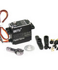 Beefy 35 Kg-Cm Waterproof Servo With Full Aluminum Case And Stainless Steel Gears for RC cars robots boats, accessories included