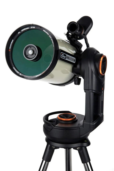 Evolution 8 EdgeHD Schmidt Cassegrain Telescope With StartSense And StarBright XLT Coatings, No Fuss WiFi Control, side view