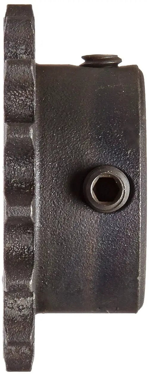 Side view of Heavy Duty Roller Chain Sprocket for 35 Chain with Hardened Teeth Type B Hub Bored to Size