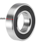 S6901-2RS Deep Groove Ball Bearing 12mm x 24mm x 6mm Double Sealed 440C Stainless Steel, High Precision ABEC 1, side view